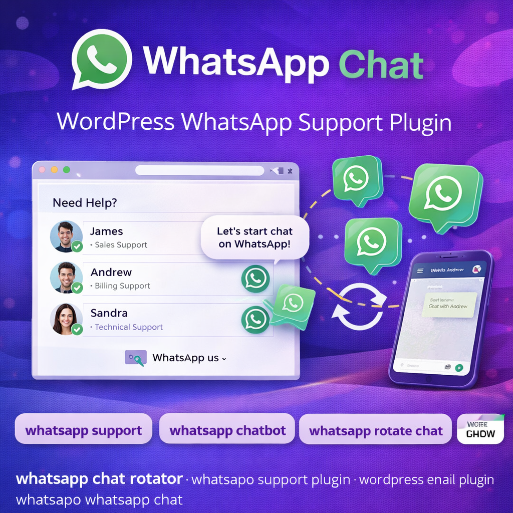 WhatsApp Chat Rotator – WordPress WhatsApp Support Plugin