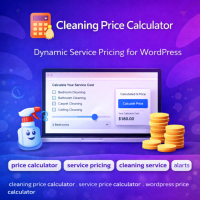 Cleaning Price Calculator for WordPress